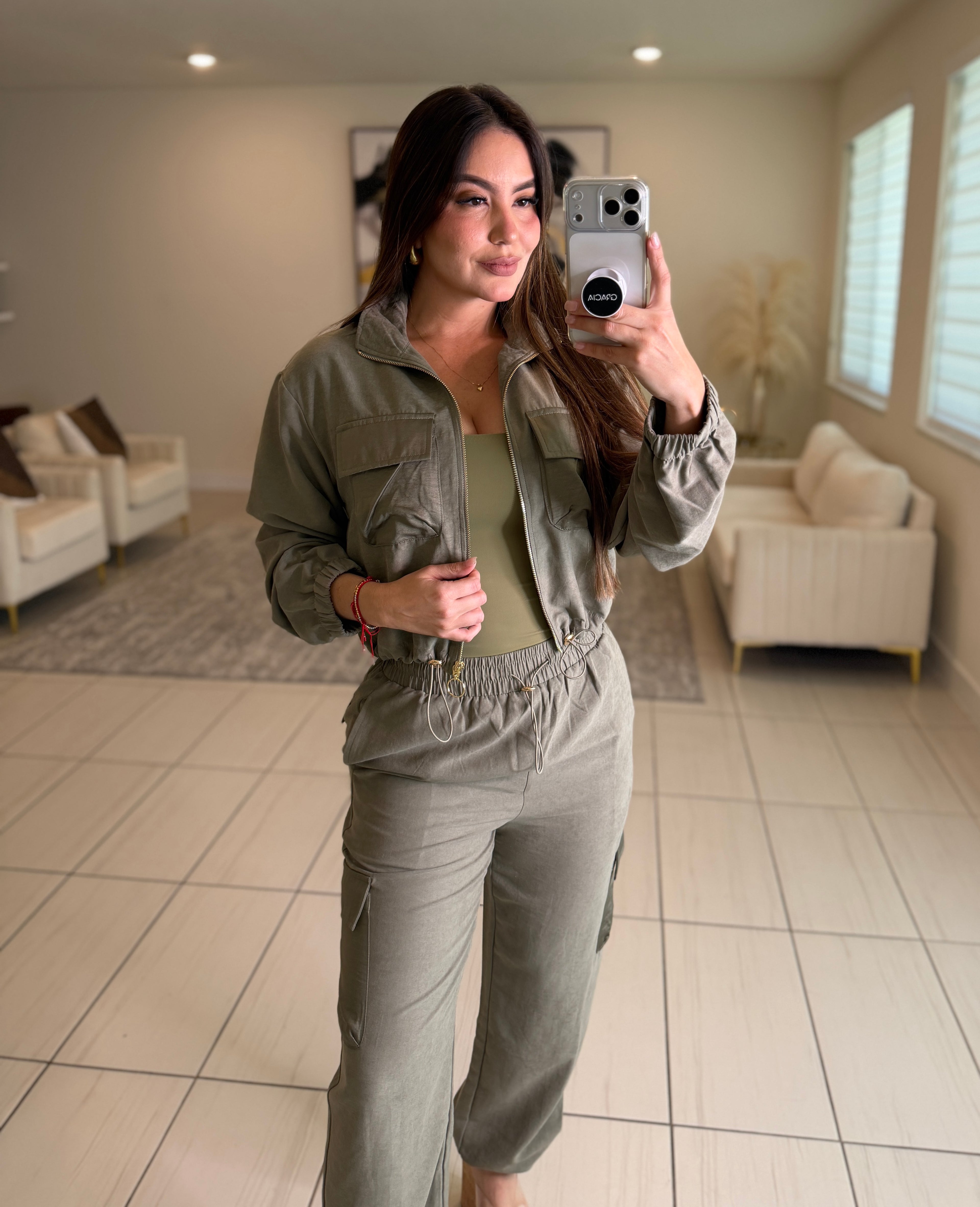 Magnetic Allure Green Pant Set