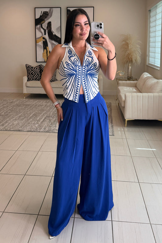 Icon Muse Royal Blue Pant Set