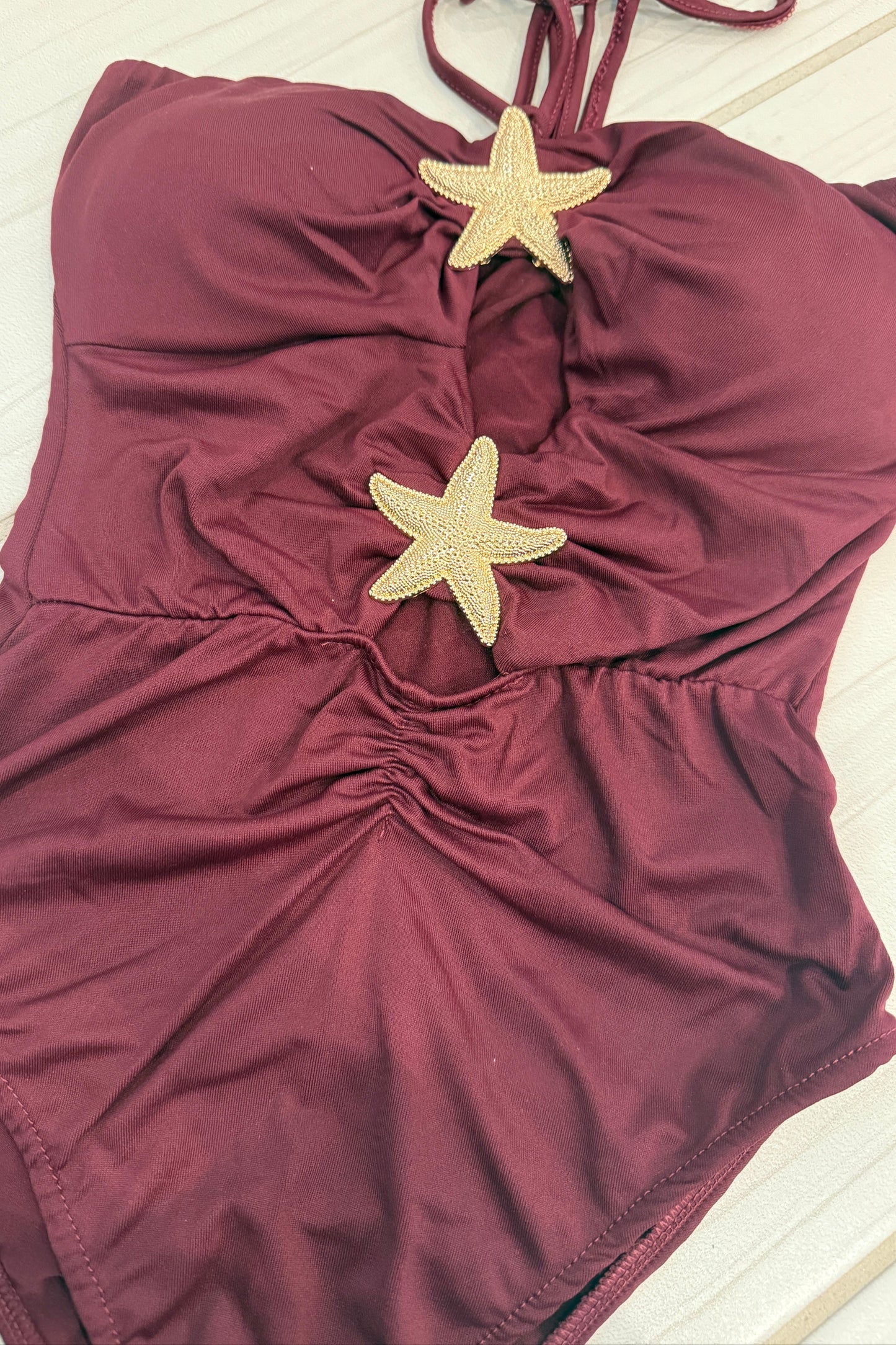 Gold Star Red Wine Bodysuit