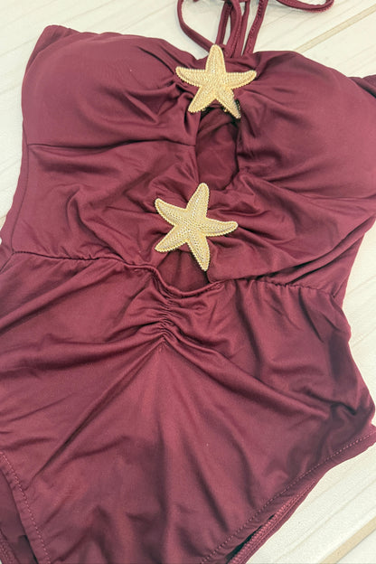 Gold Star Red Wine Bodysuit