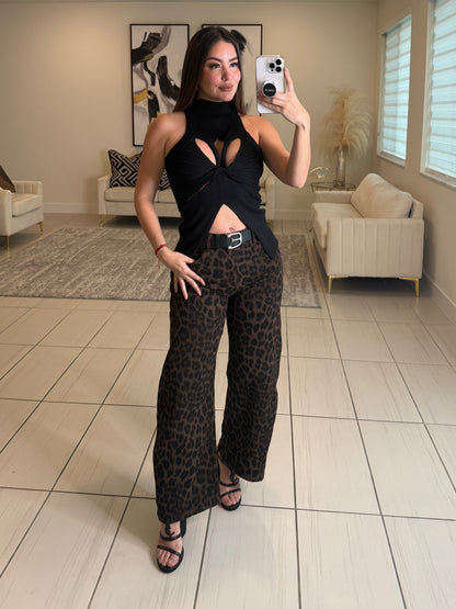 Savage Leopard Barrel Pants
