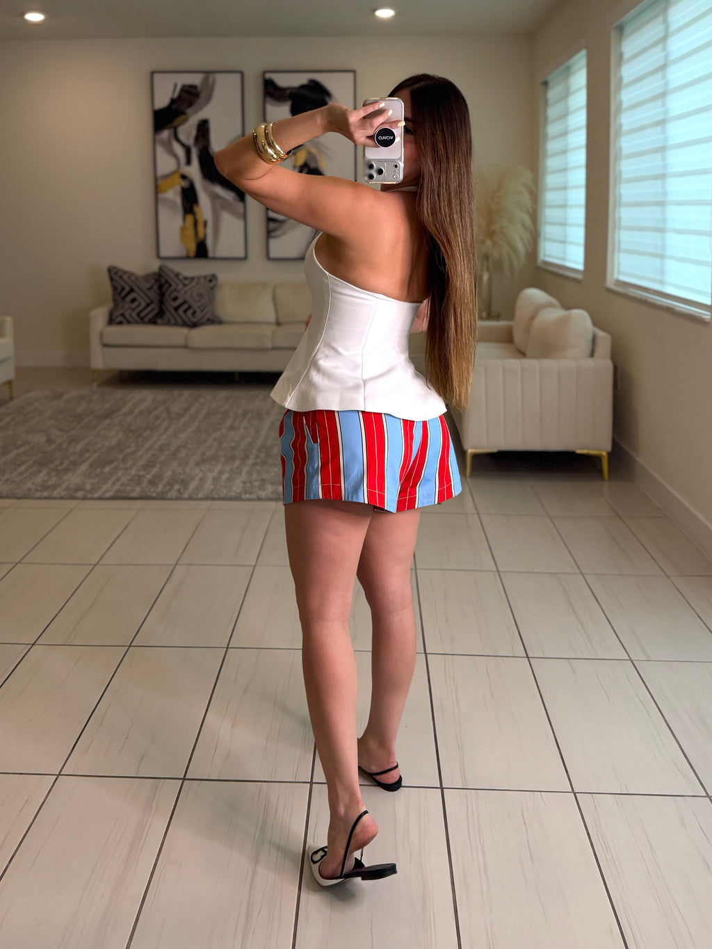 Muse Peplum White Top