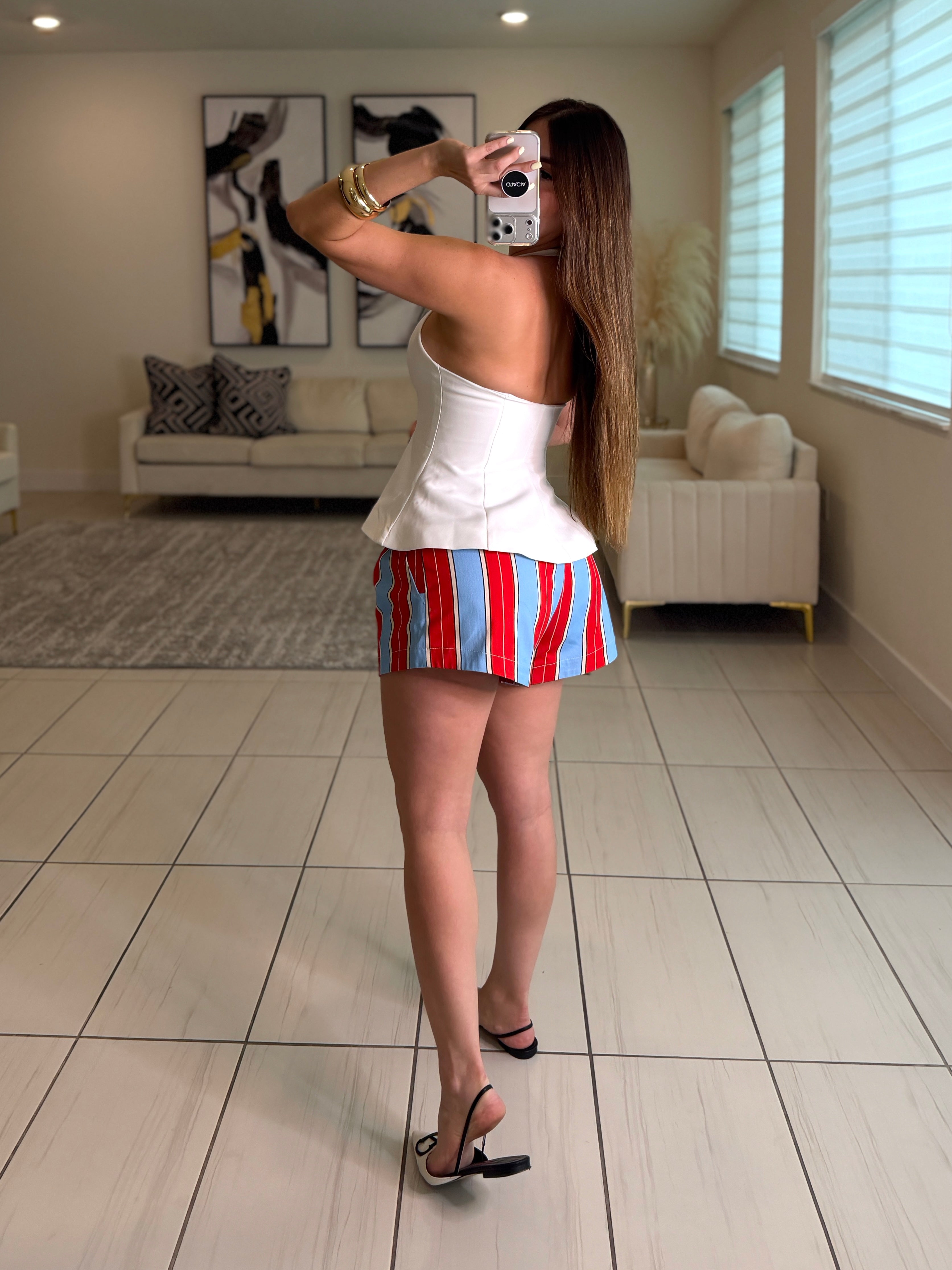 Muse Peplum White Top