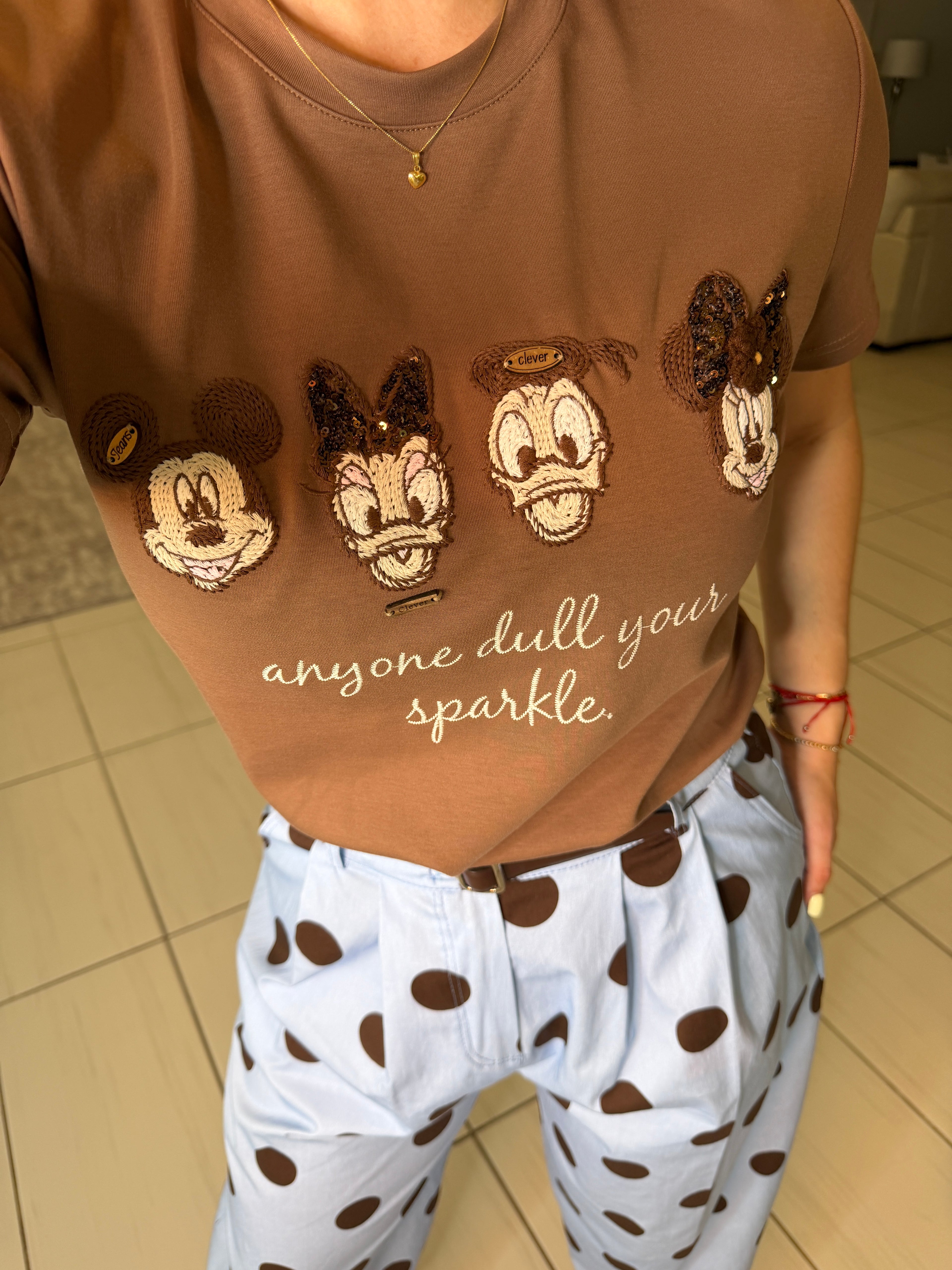 Magic Sparkle Brown Tshirt