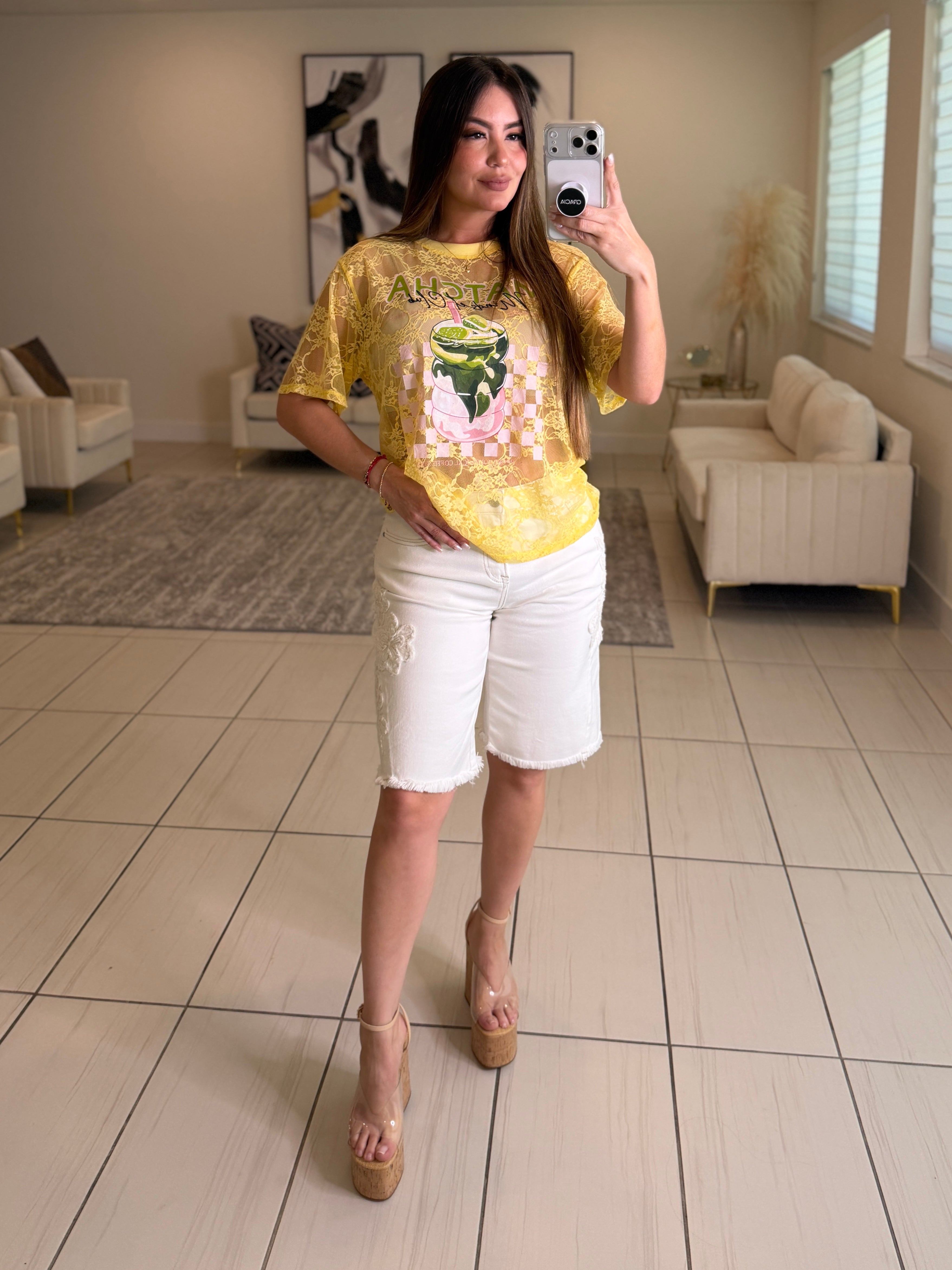 Matcha Club Yellow Tshirt