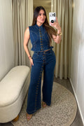 The Gold Edit Denim Pant Set