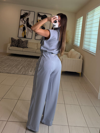The Jetsetter Light Blue Pant Set