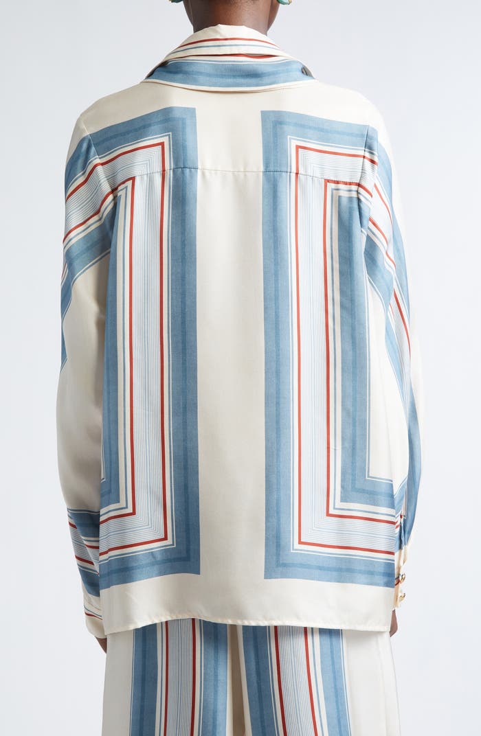 Marine Stripes Beige Pant Set