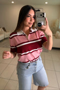 Sweet Stripes Pink Top