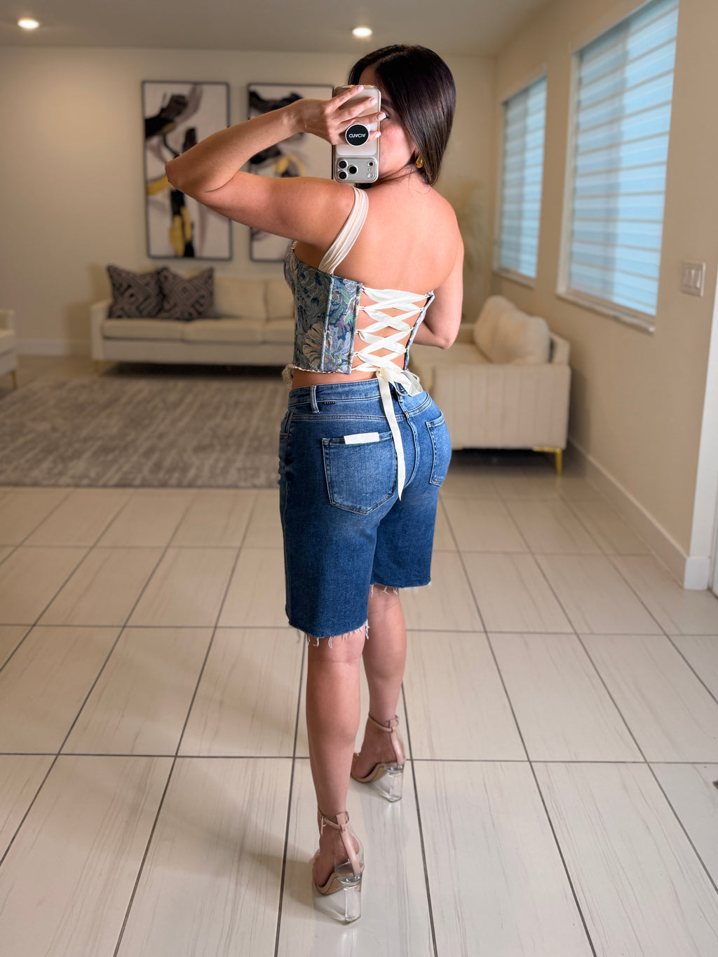 Refined Blue Denim Short