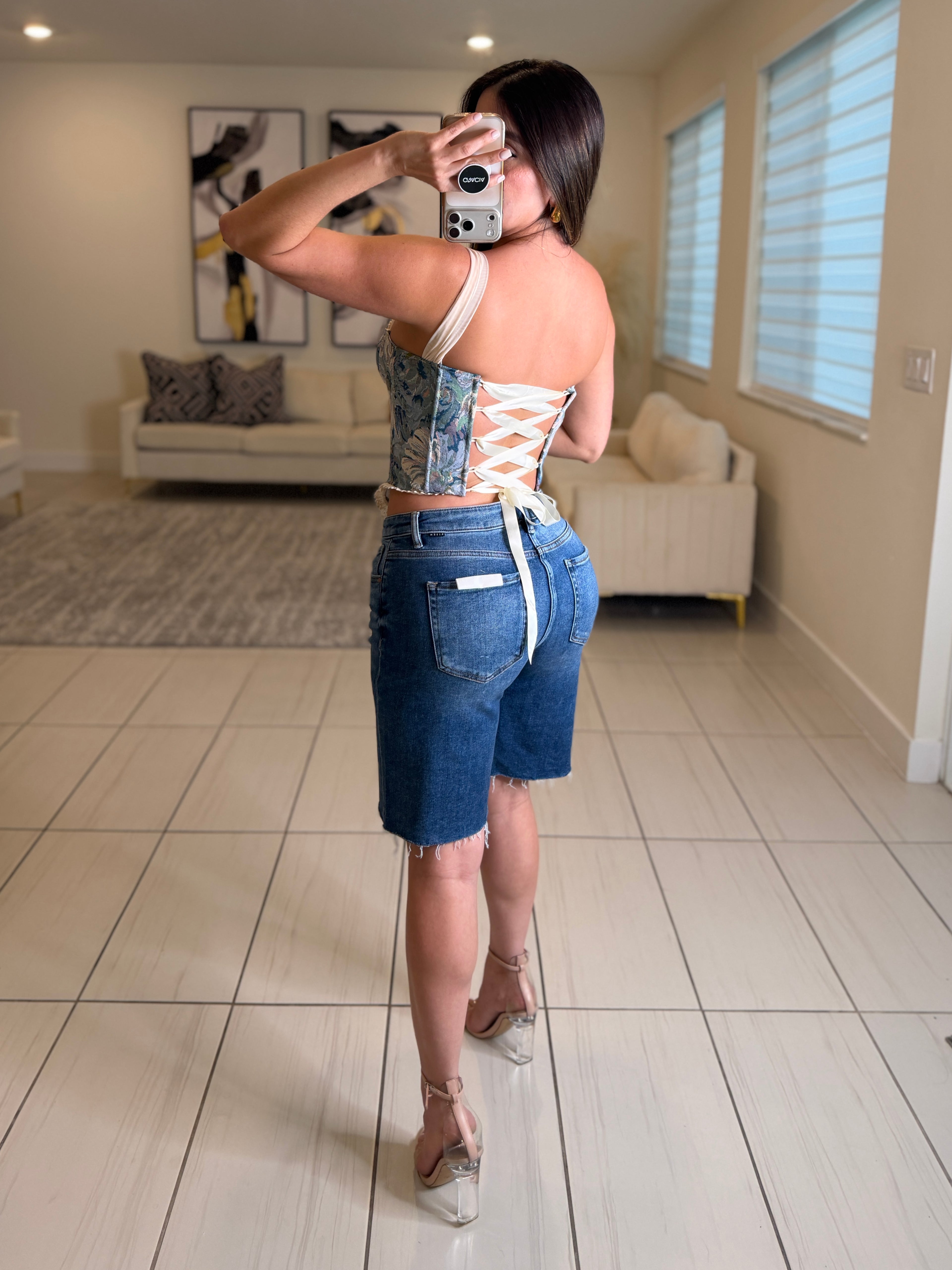 Refined Blue Denim Short