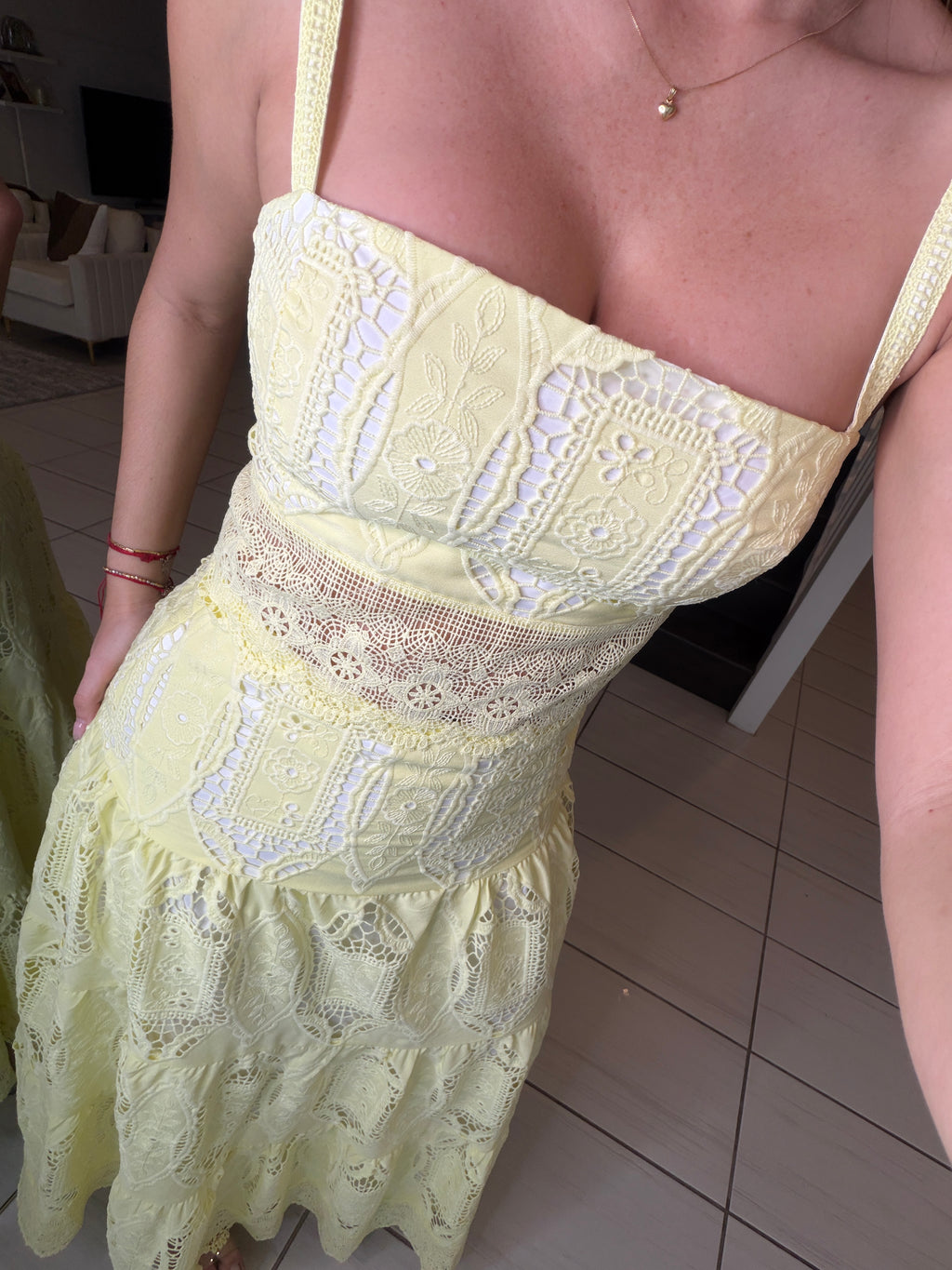 Living A Fairytale Yellow Skirt Set