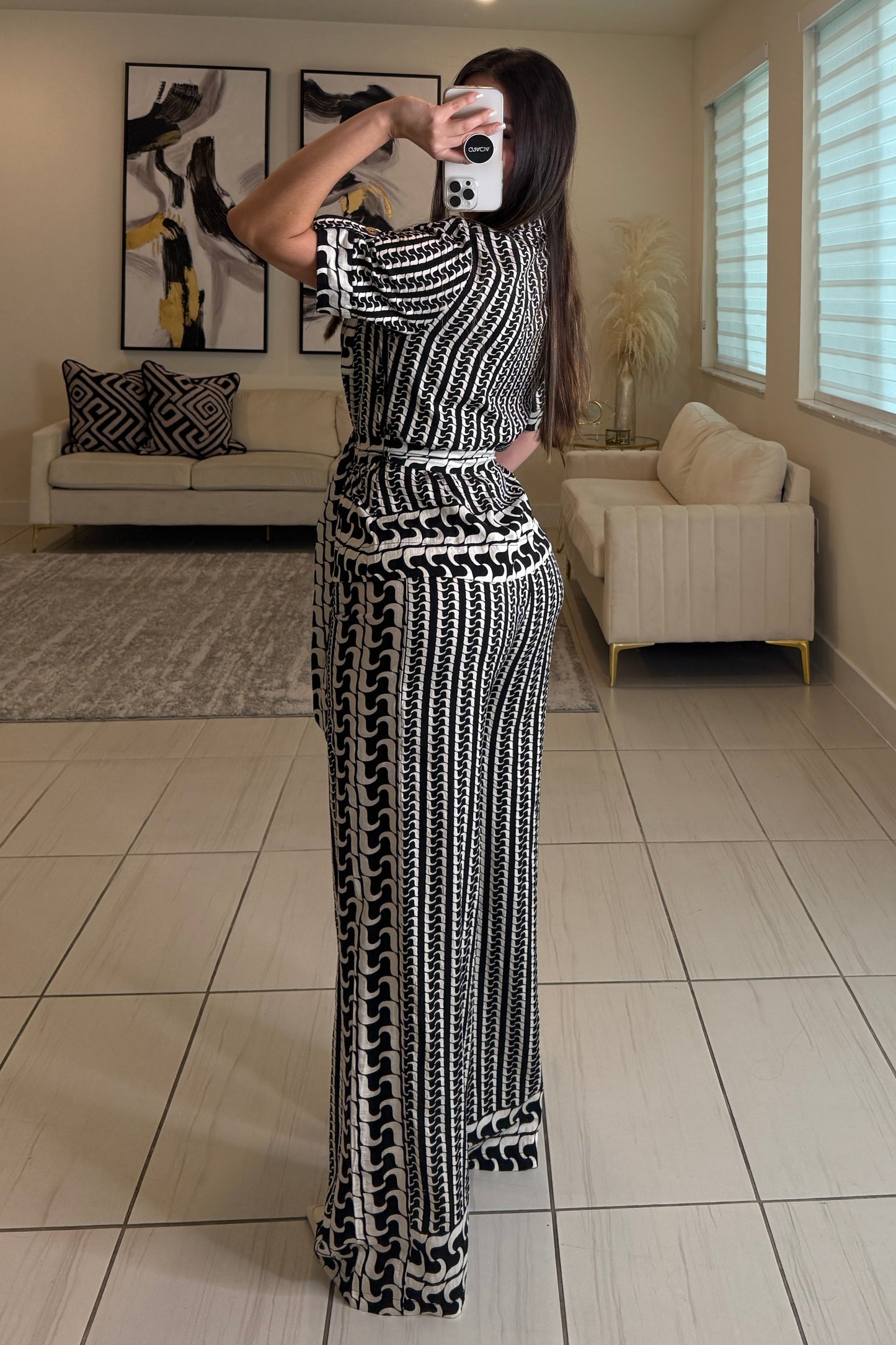 Modern Motion Black Pant Set