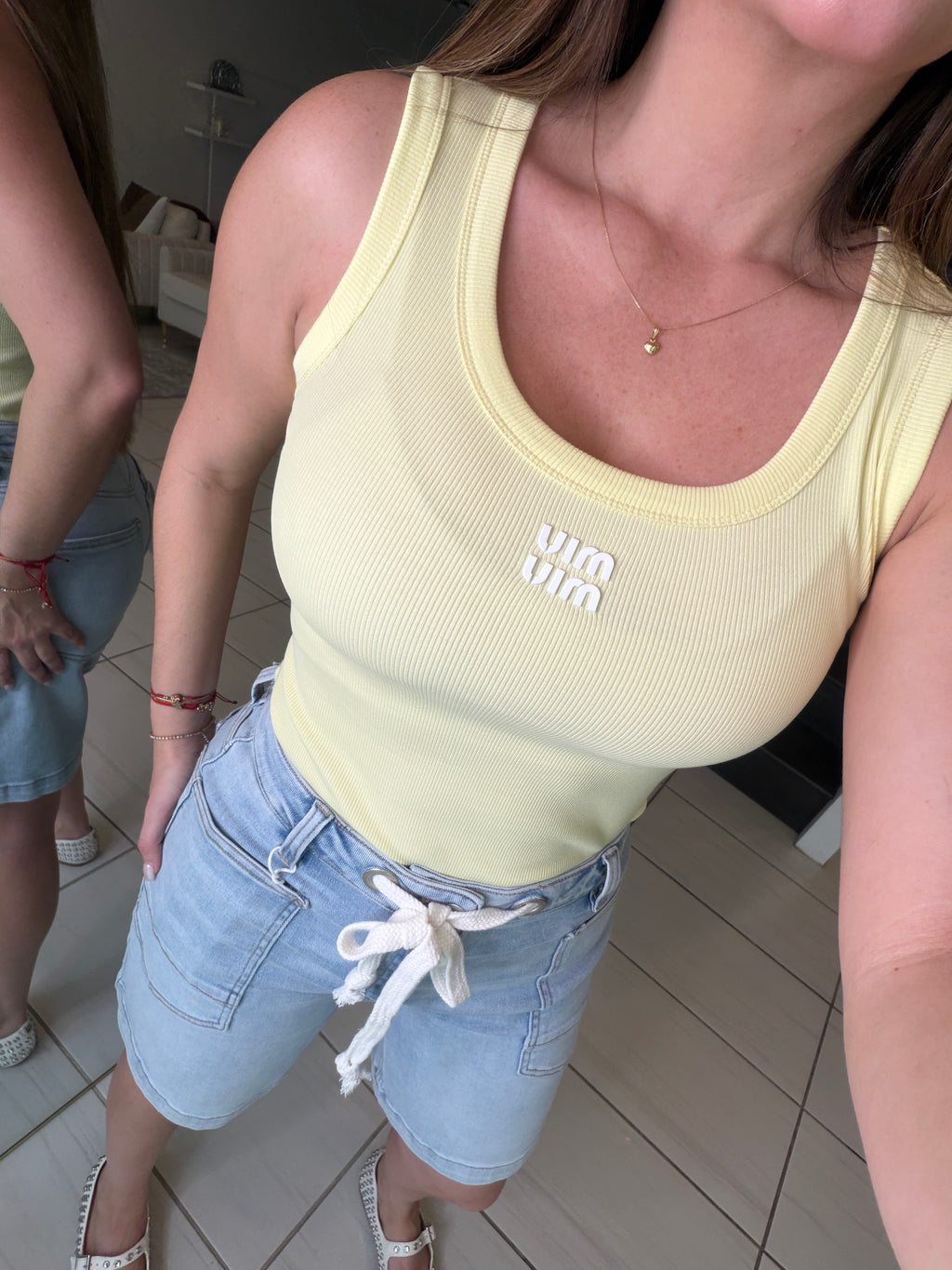 Divine Desire Denim Bermuda Shorts