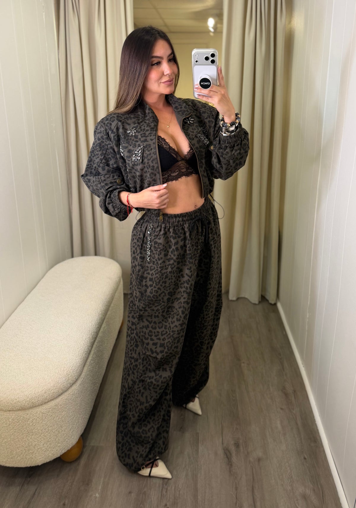 Dark Diva Leopard Print Pant Set