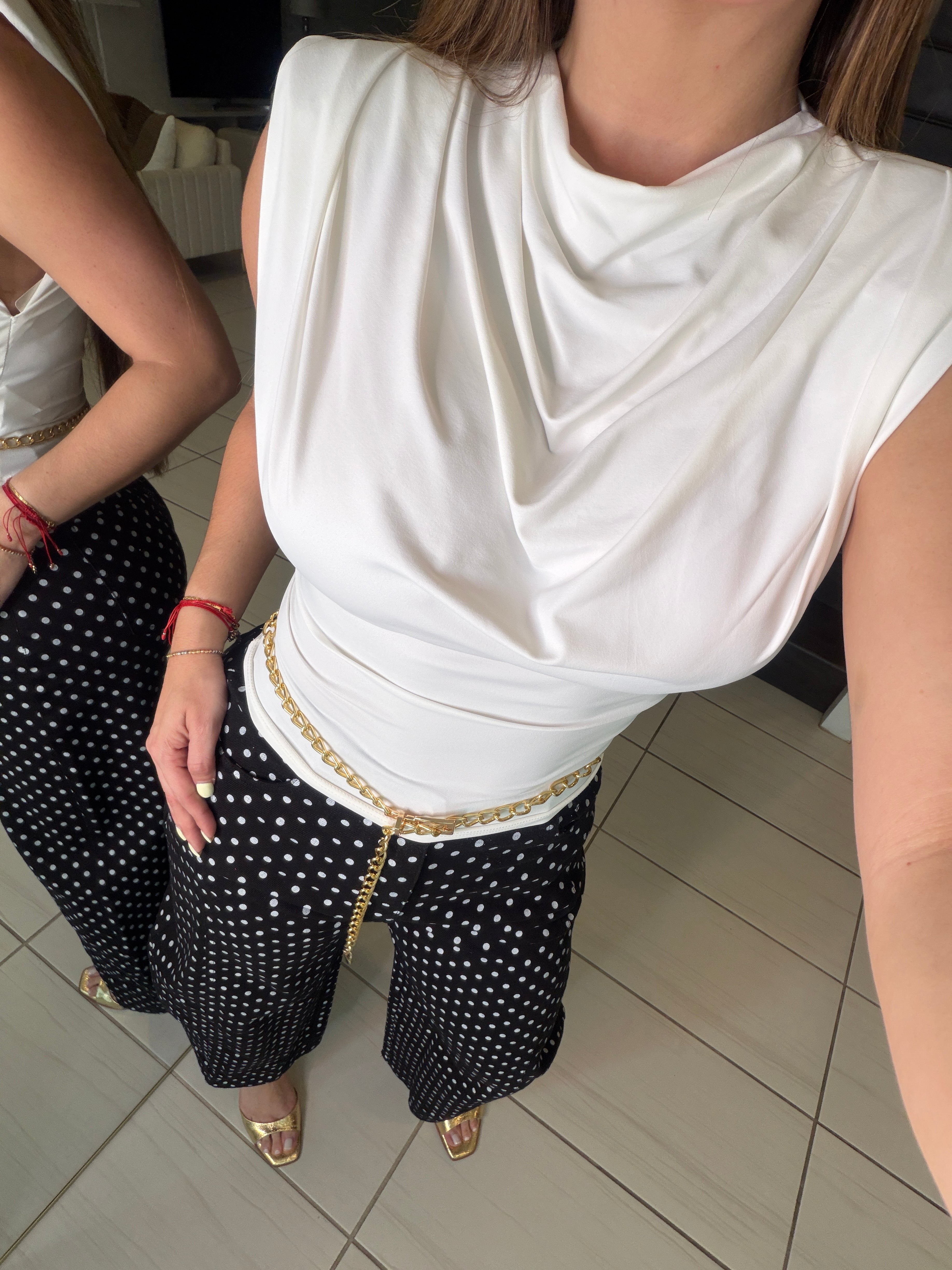 Sculpted Ease White Top