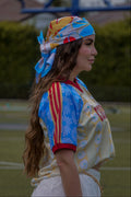Colombian Tricolor White Scarf