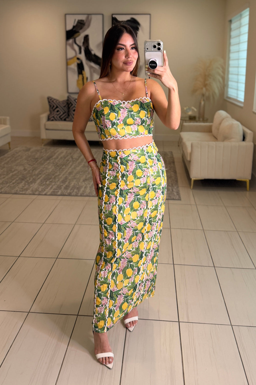 Amalfi Blossom Skirt Set