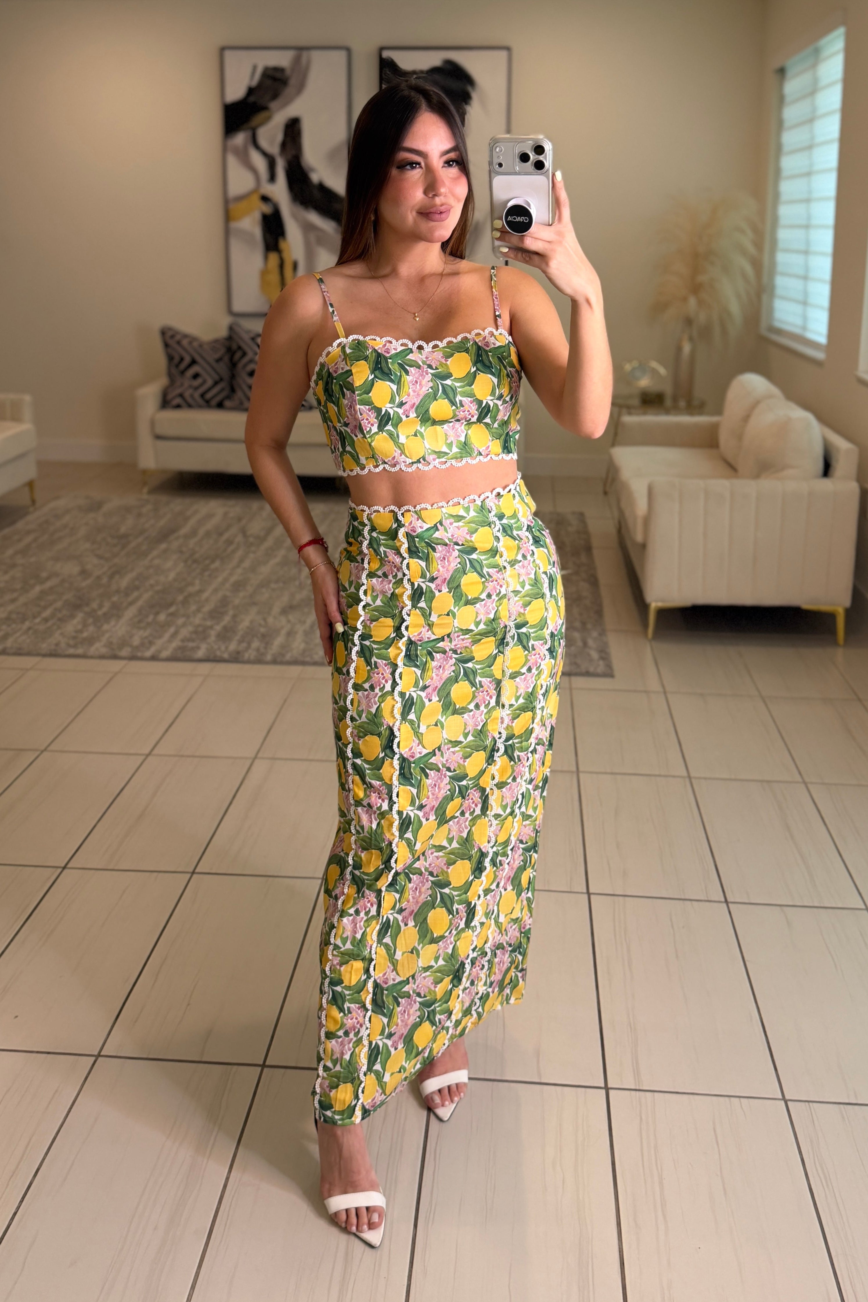 Amalfi Blossom Skirt Set