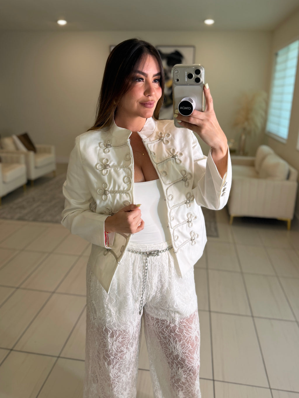 Napoleon White Blazer