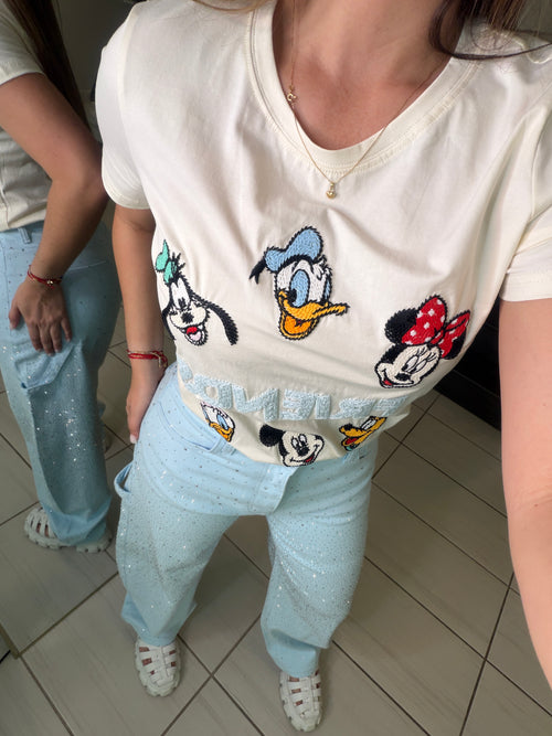 Funny Friends Beige Tshirt