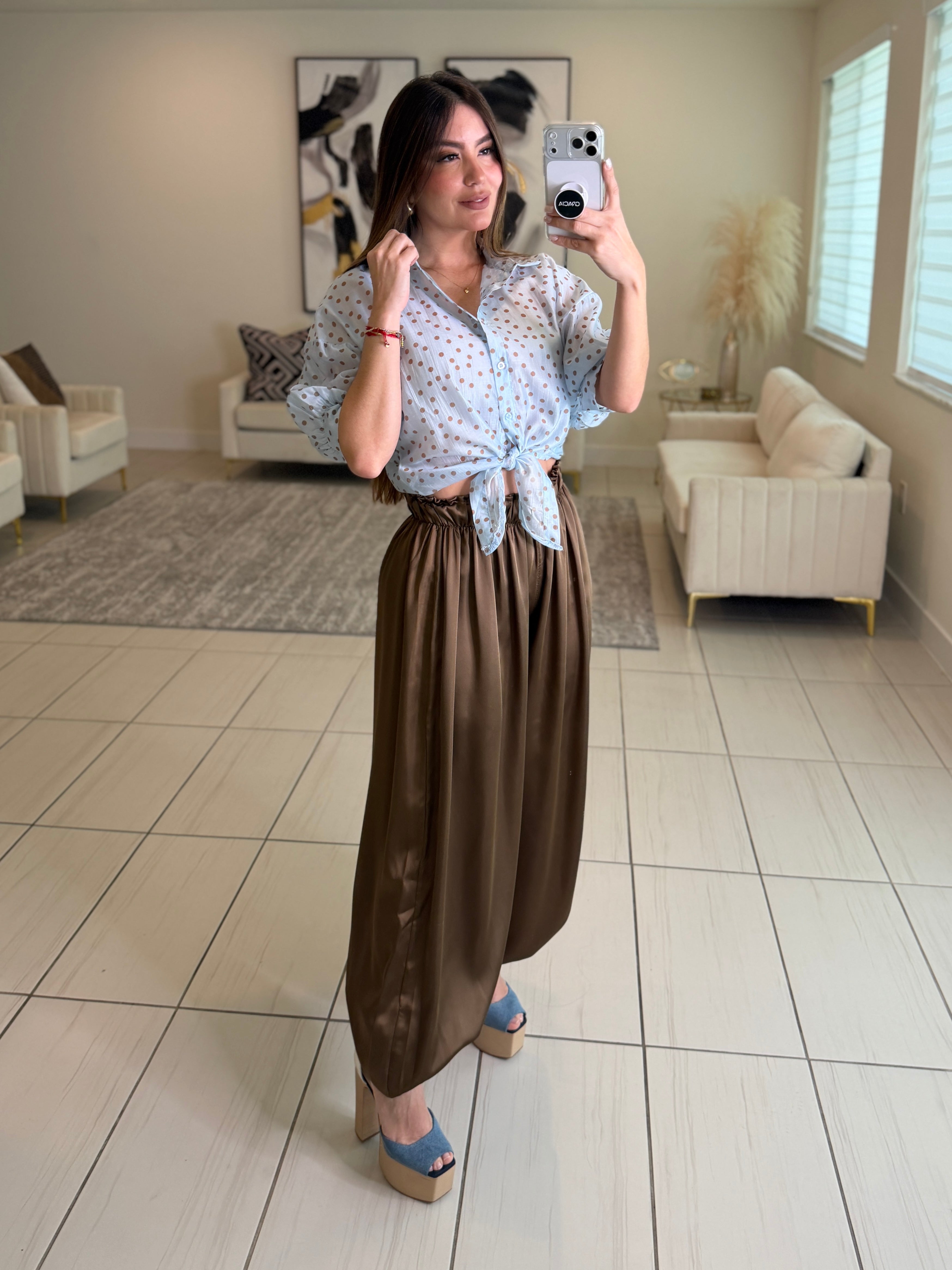 Fabulosity Brown Balloon Pants