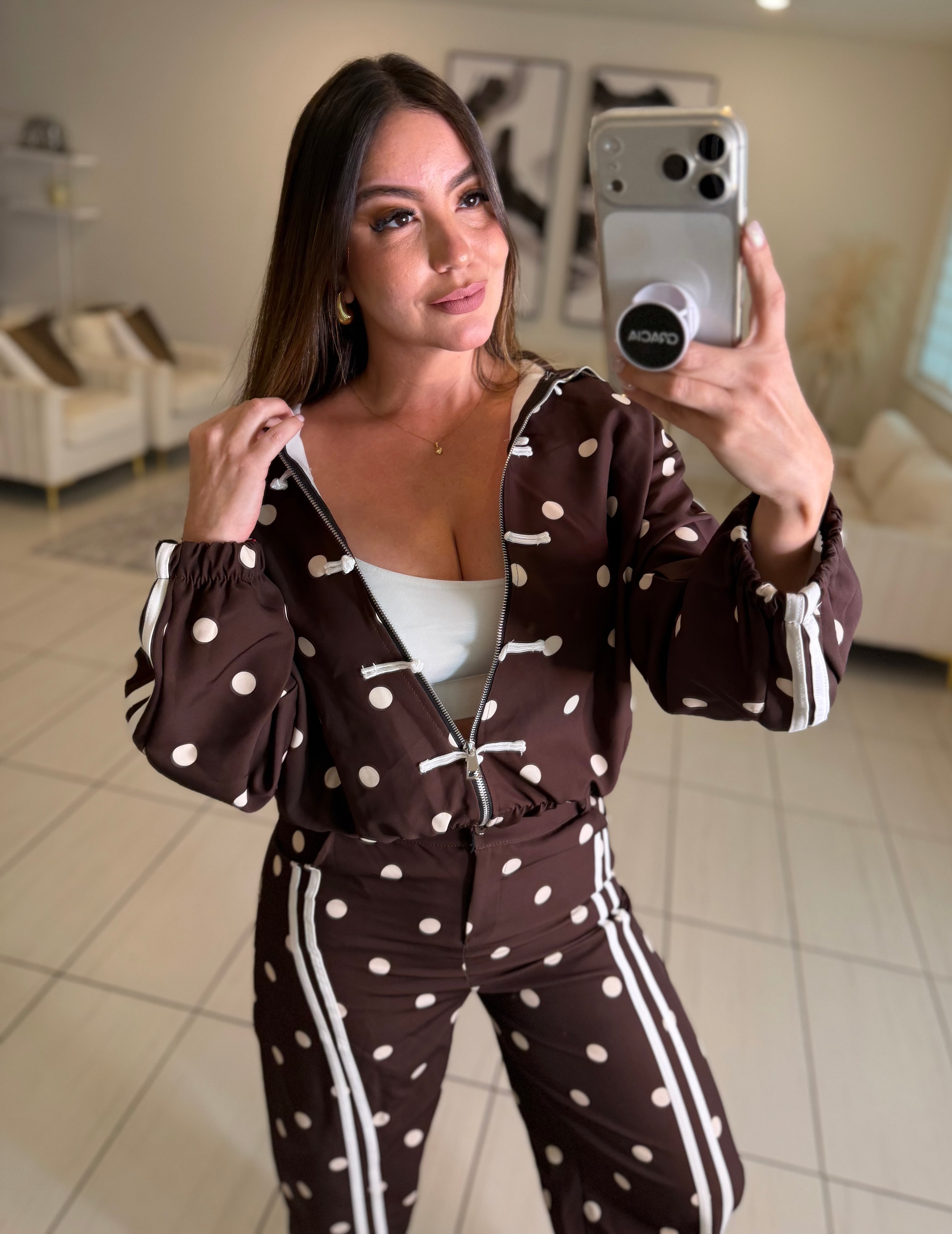 Oriental Polka Muse Brown Set