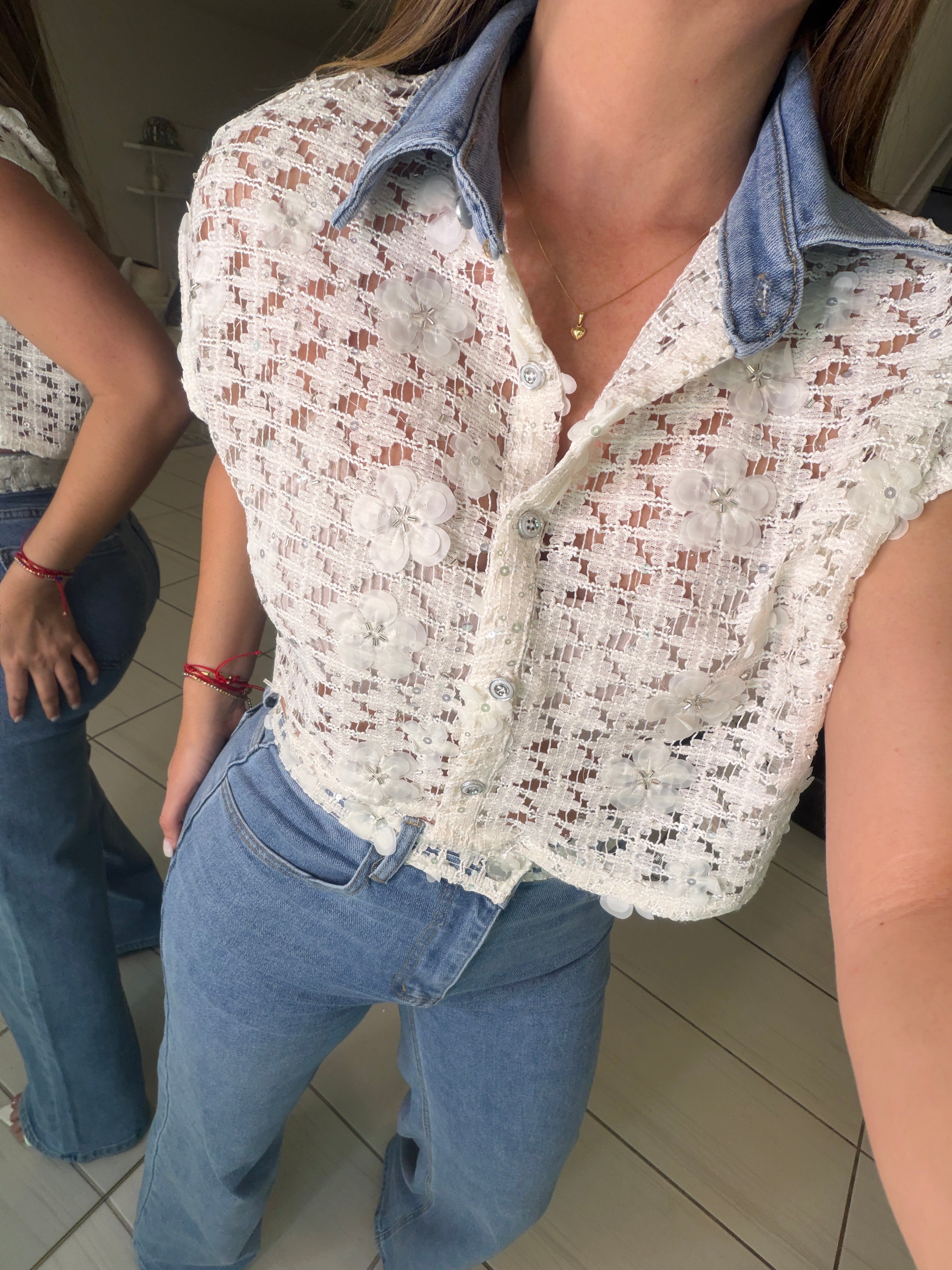 Radiant Prairie Denim Pant Set