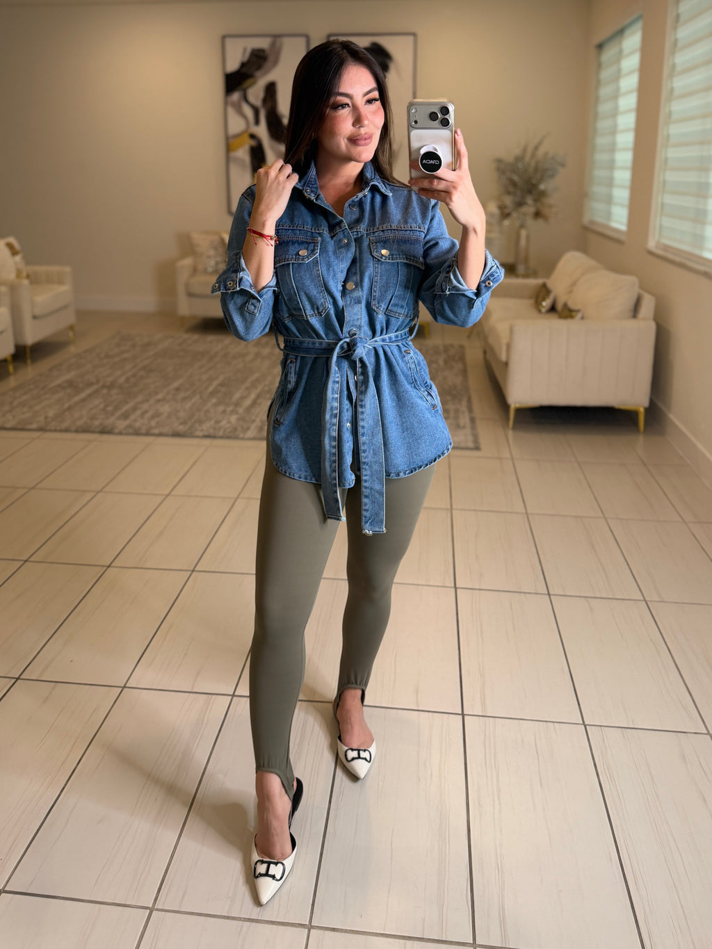 Power Sculpt Olive Green Leggings
