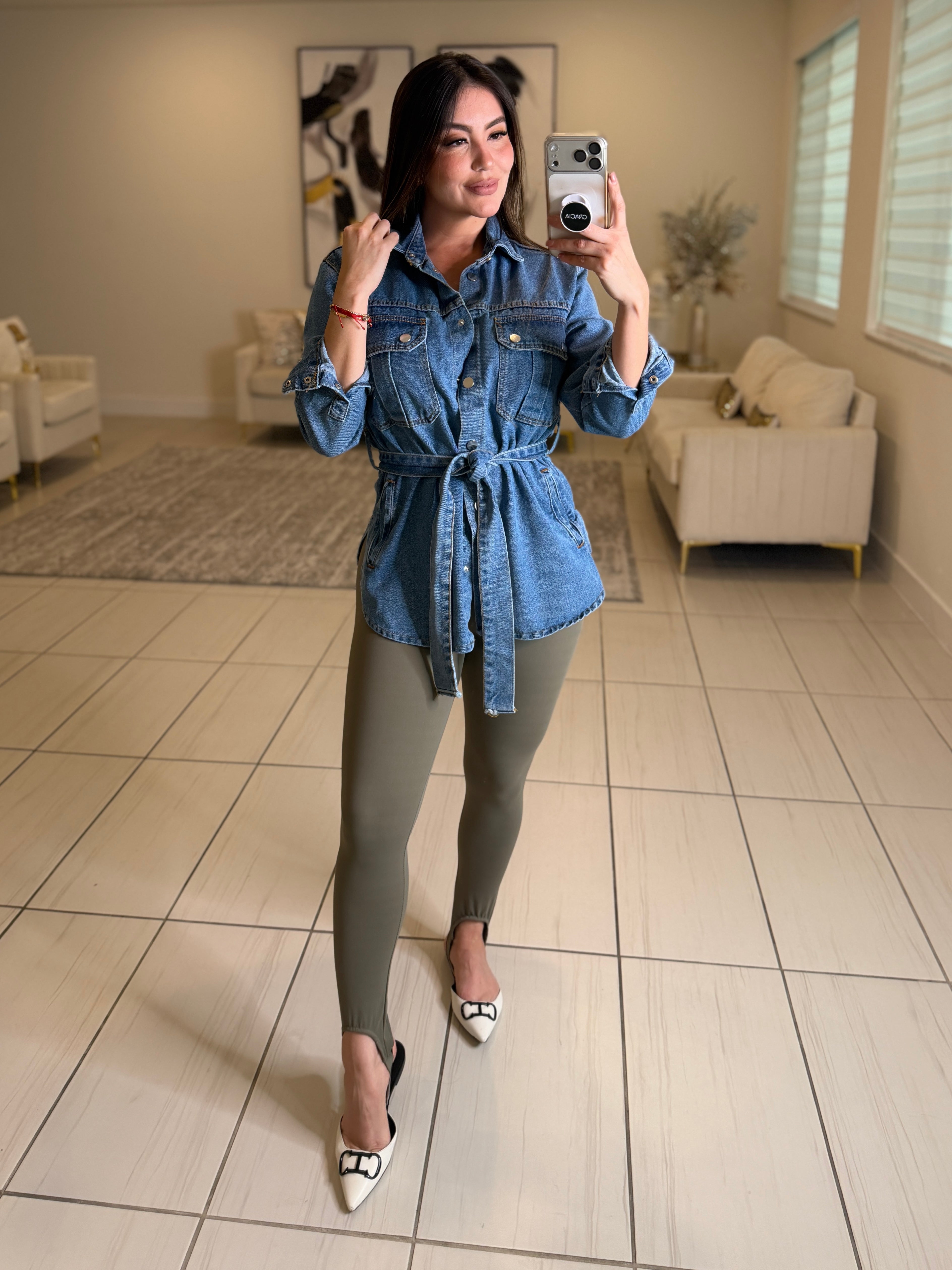 Power Sculpt Olive Green Leggings