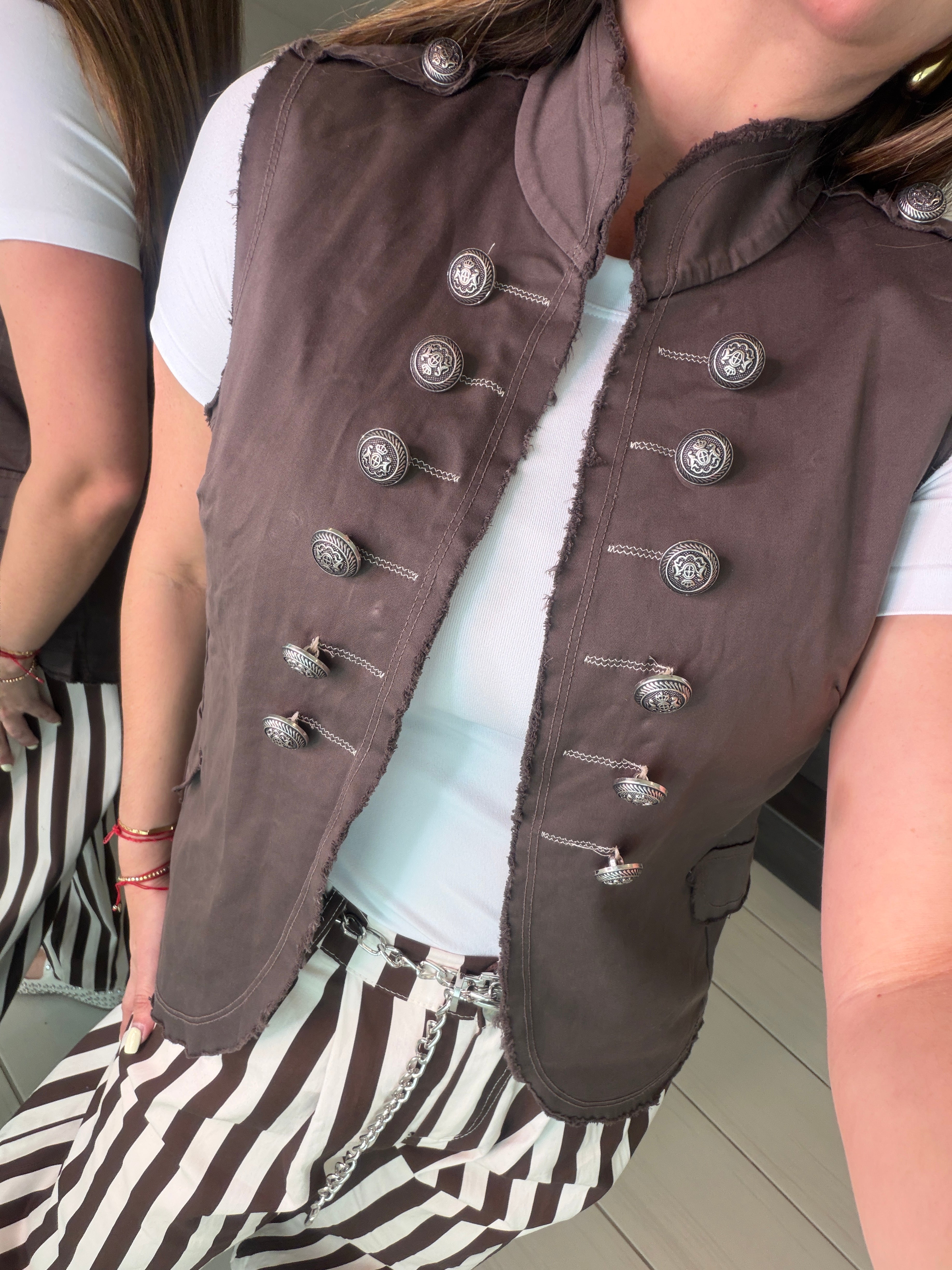 Napoleon Brown Vest Jacket