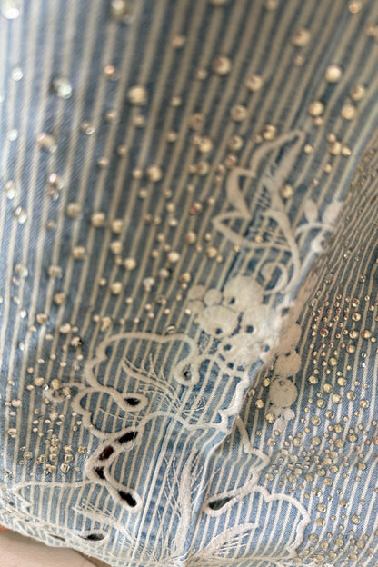 Splash Stripes Blue Pants