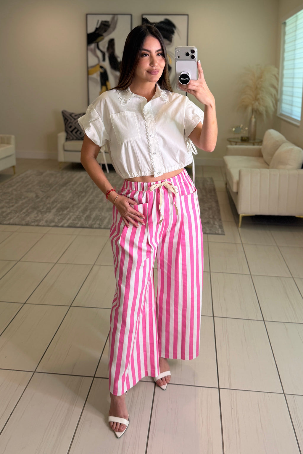 Cabana Stripes Pink Pants
