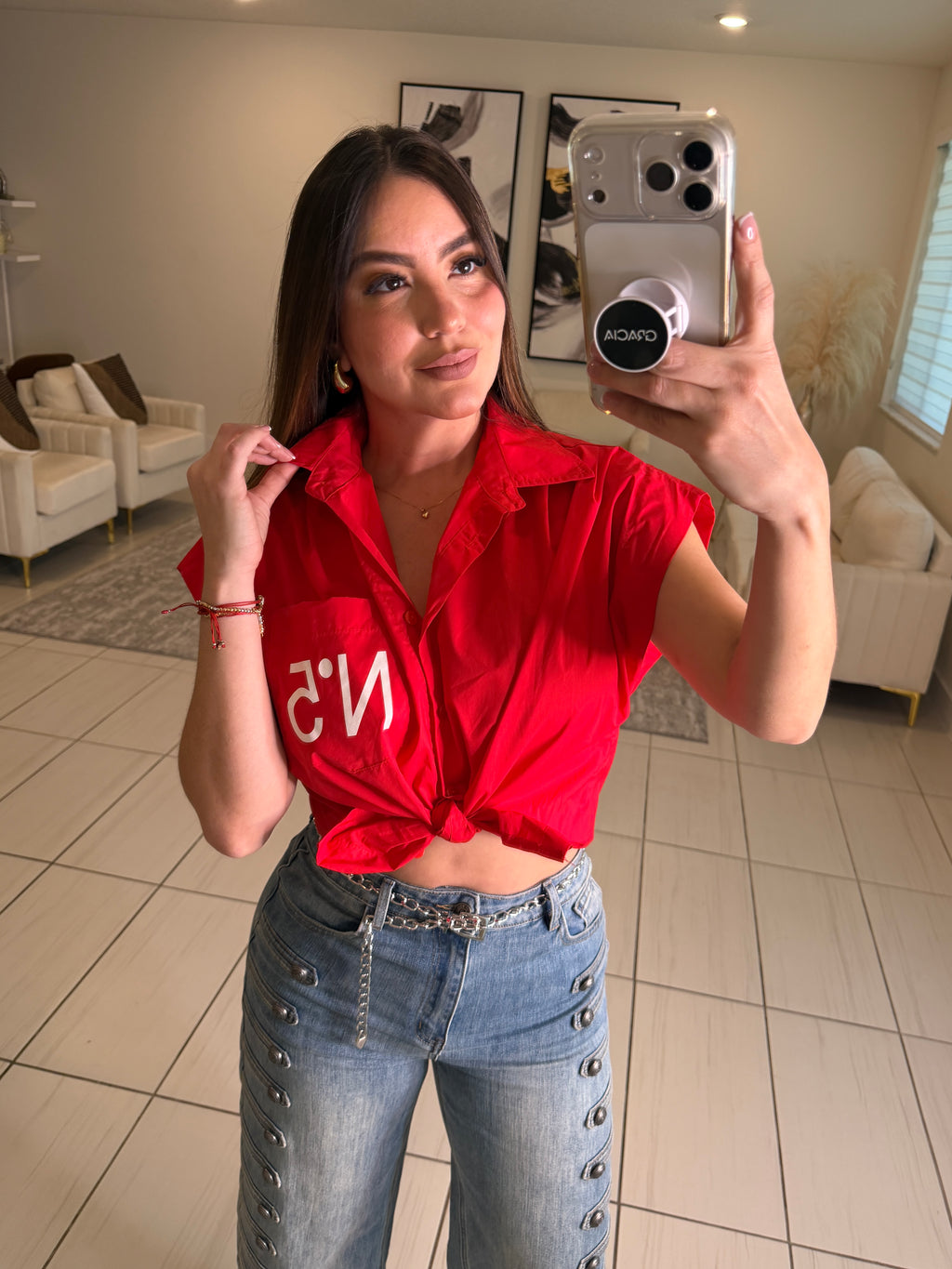 Charming Red Shirt