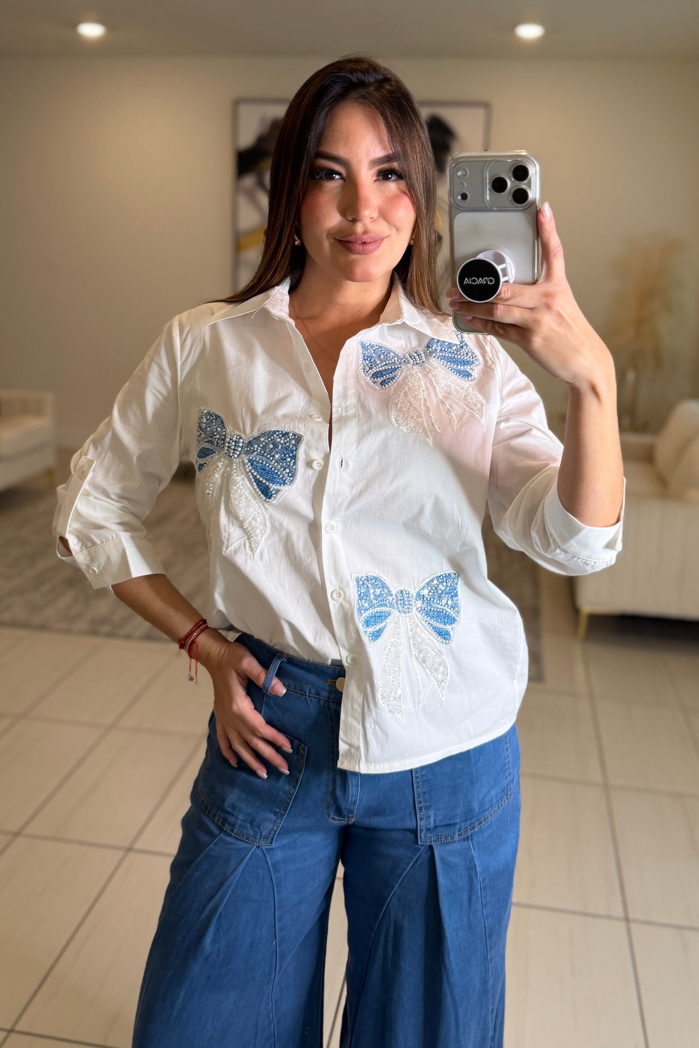 Sweet Bows White Shirt