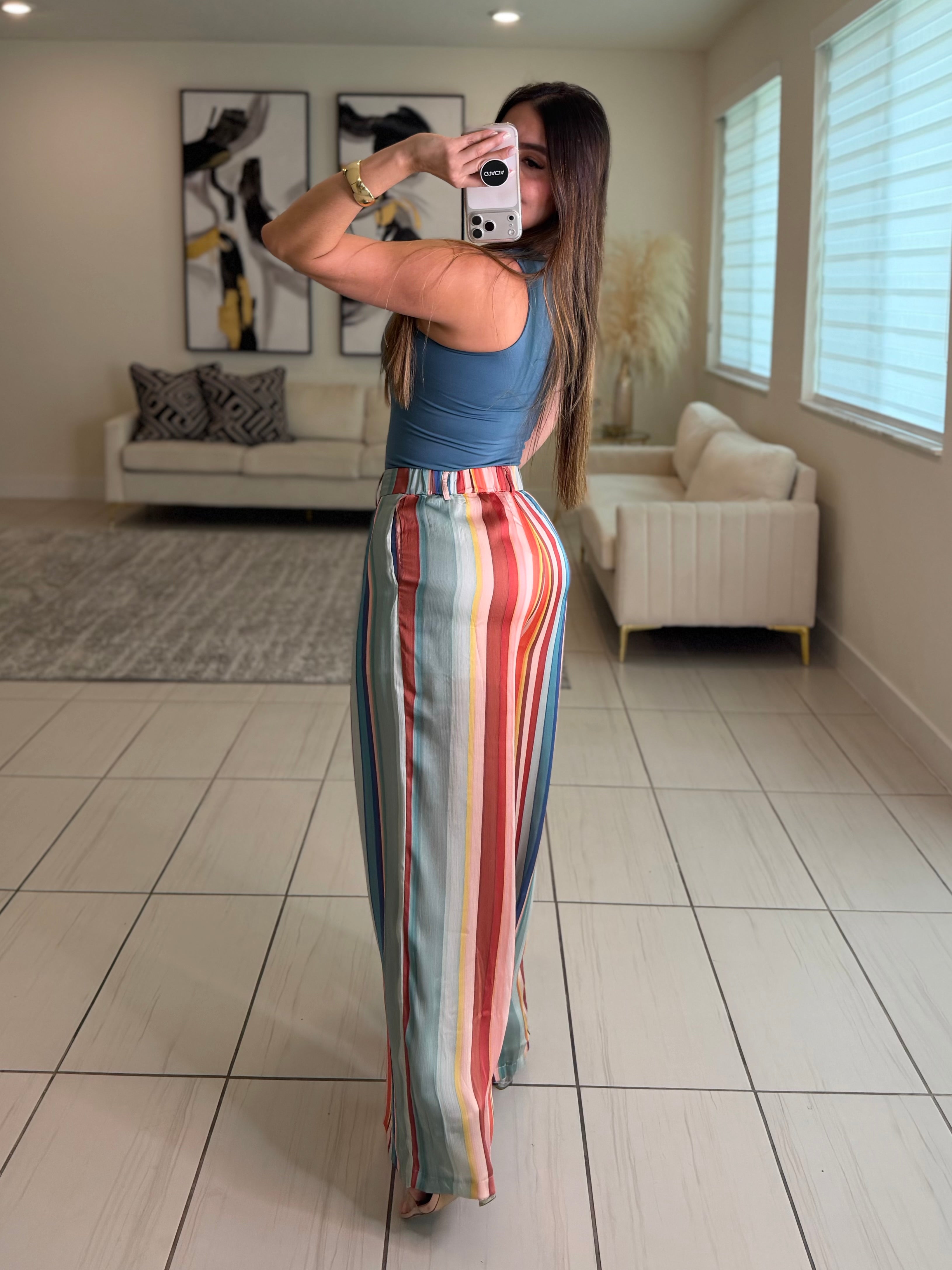 Harvest Stripes Colorful Pants