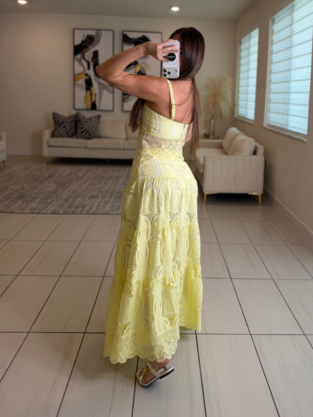 Living A Fairytale Yellow Skirt Set