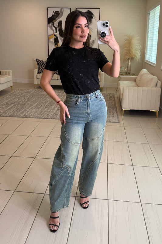 Midnight Shine Black Top