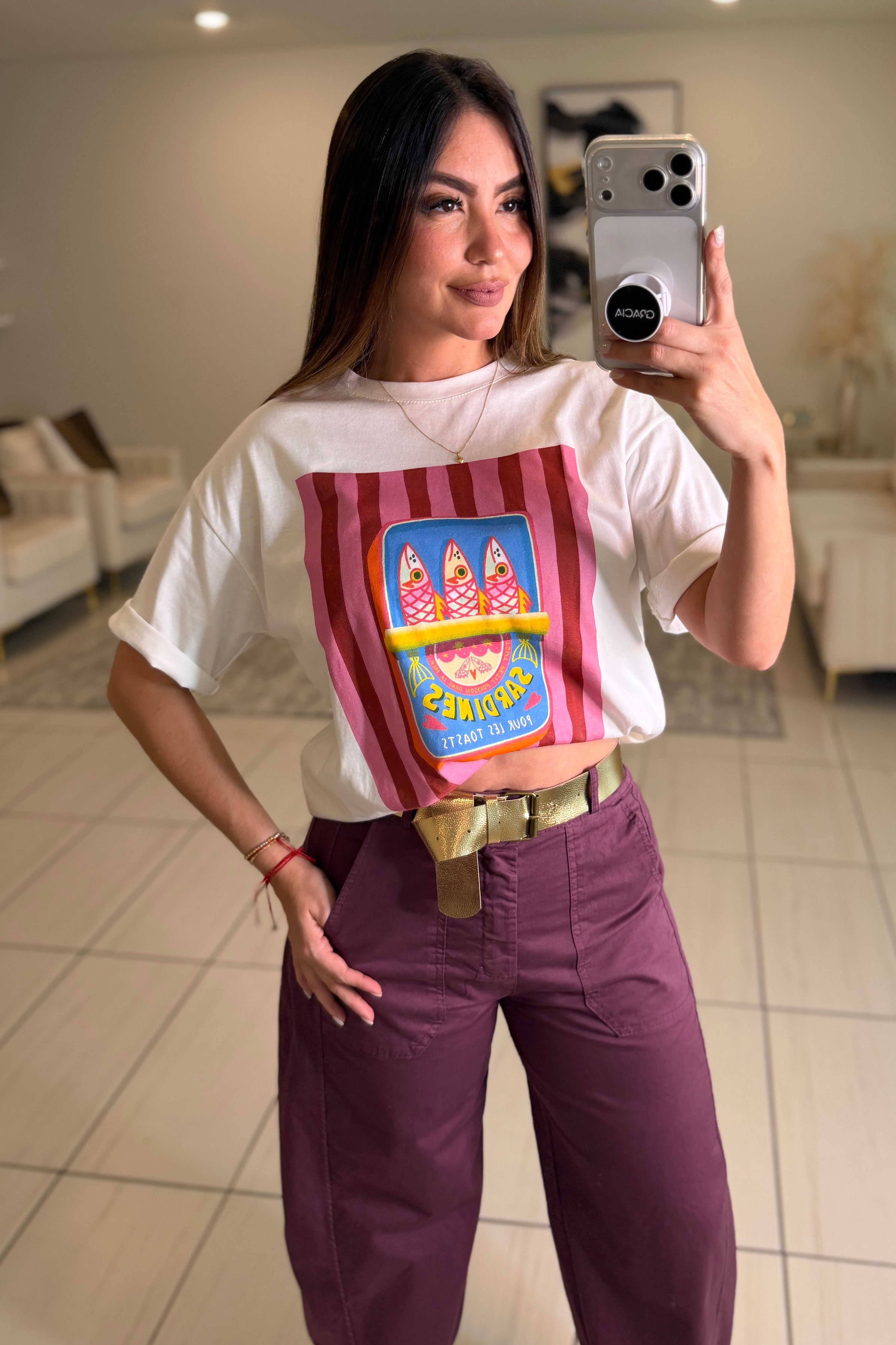 Chic Sardines White Tshirt