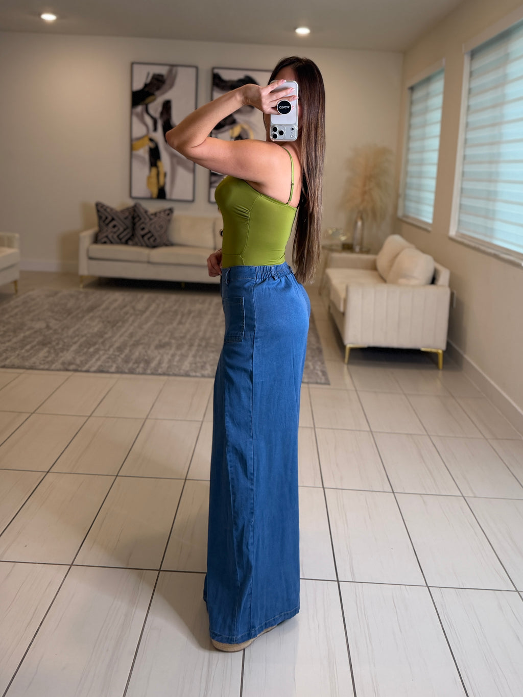 Iconic Flare Soft Denim Pants