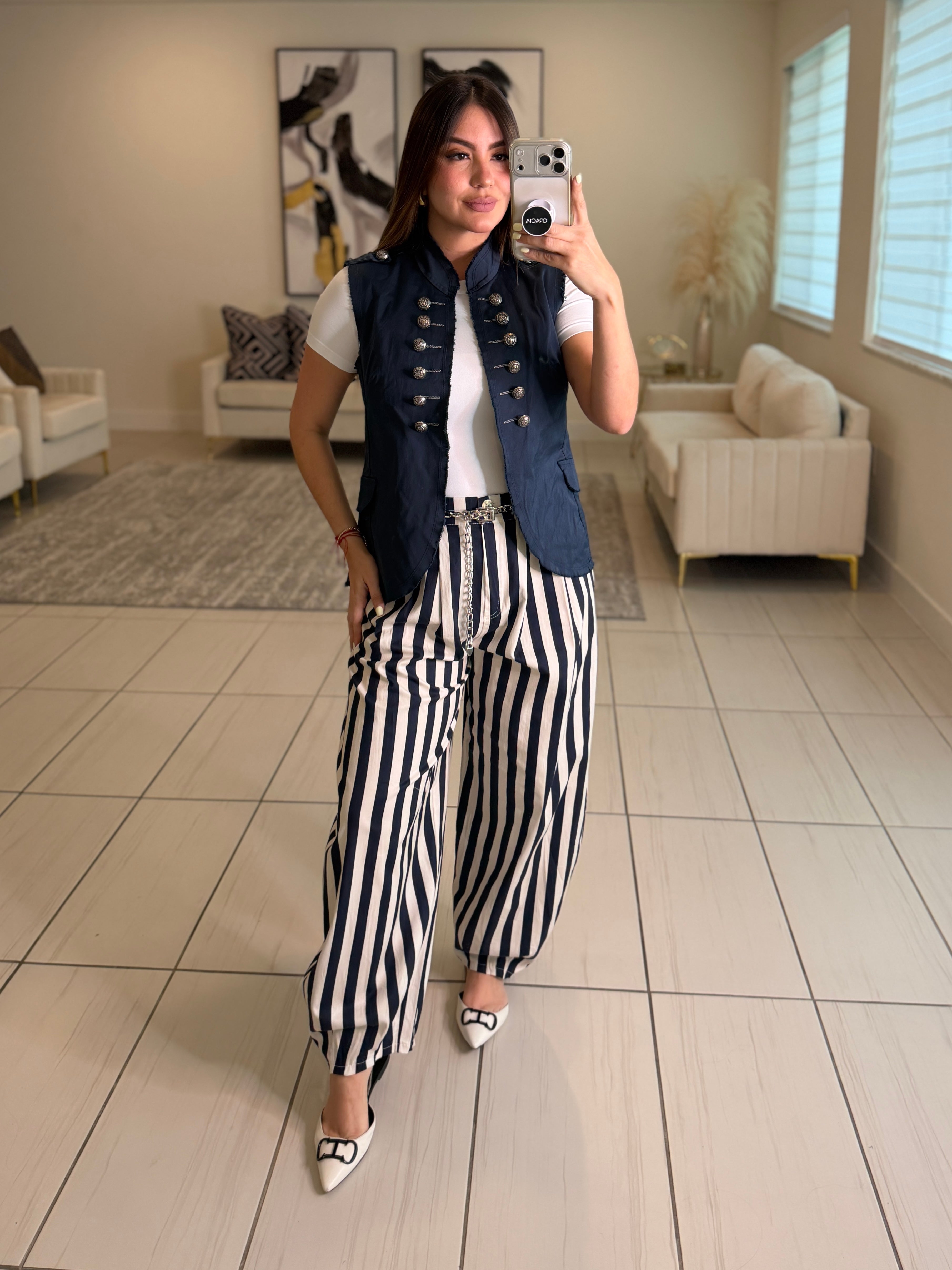 Napoleon Navy Blue Vest Jacket