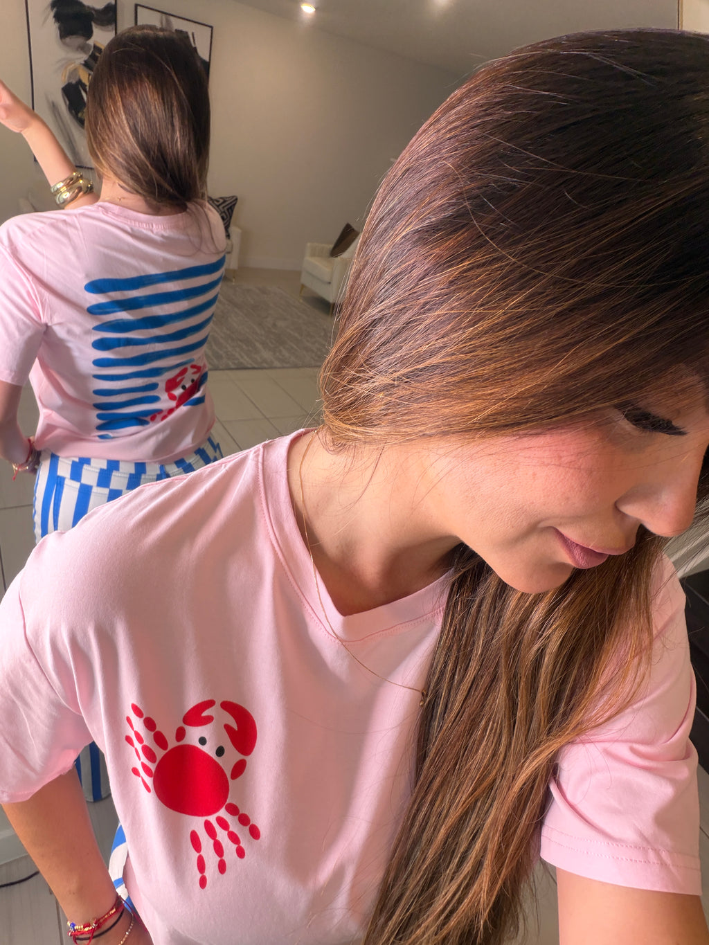 French Coast Crab Pink Tshirt