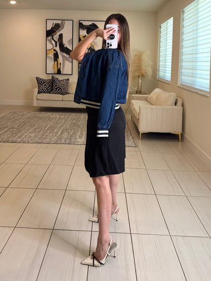 Empire Denim Bomber Jacket