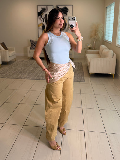 Charming Studd Blue Tank Top