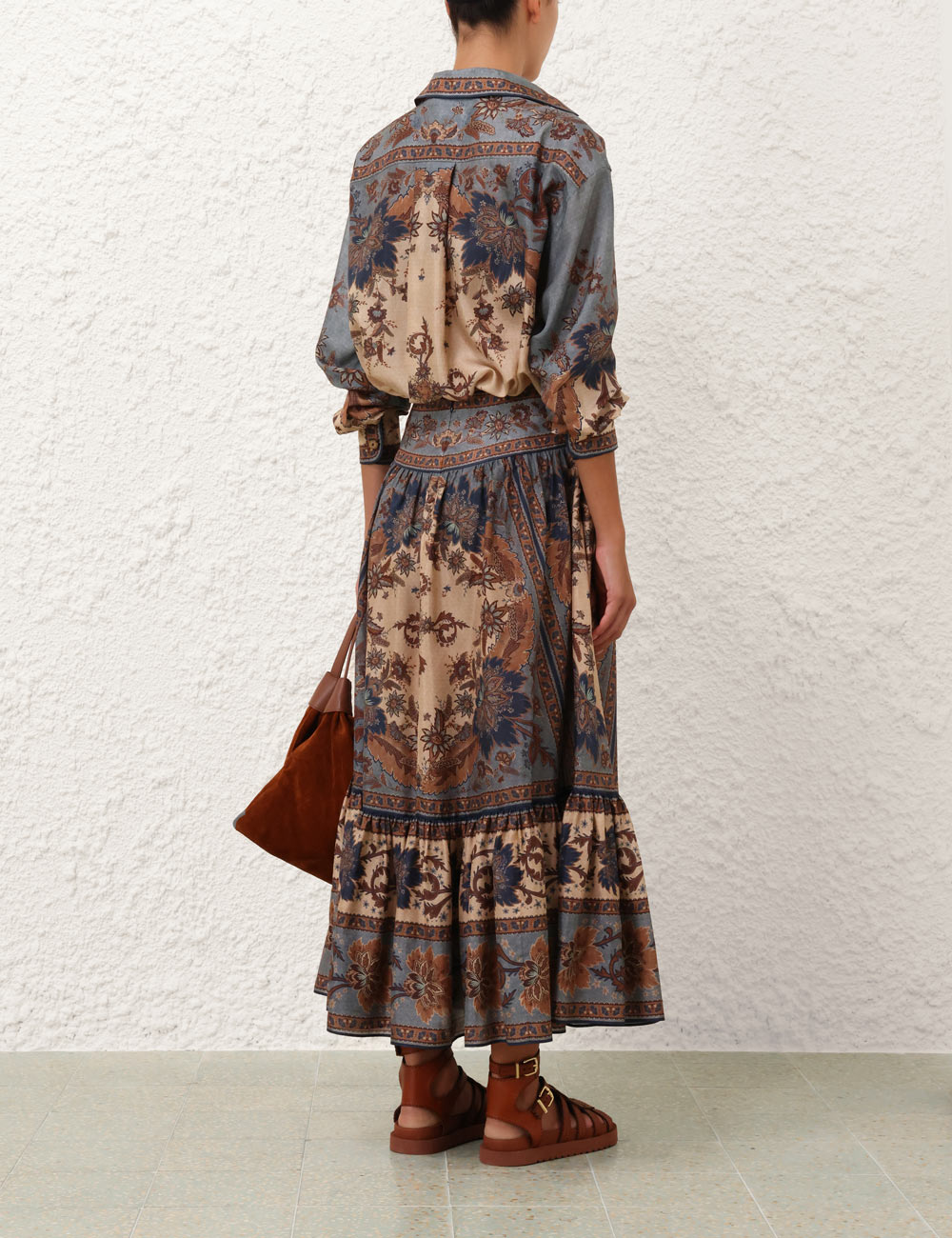 Ascension Tiered Midi Skirt Set