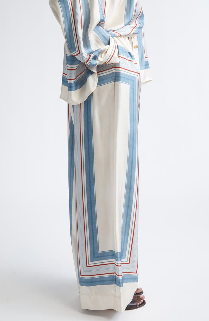 Marine Stripes Beige Pant Set