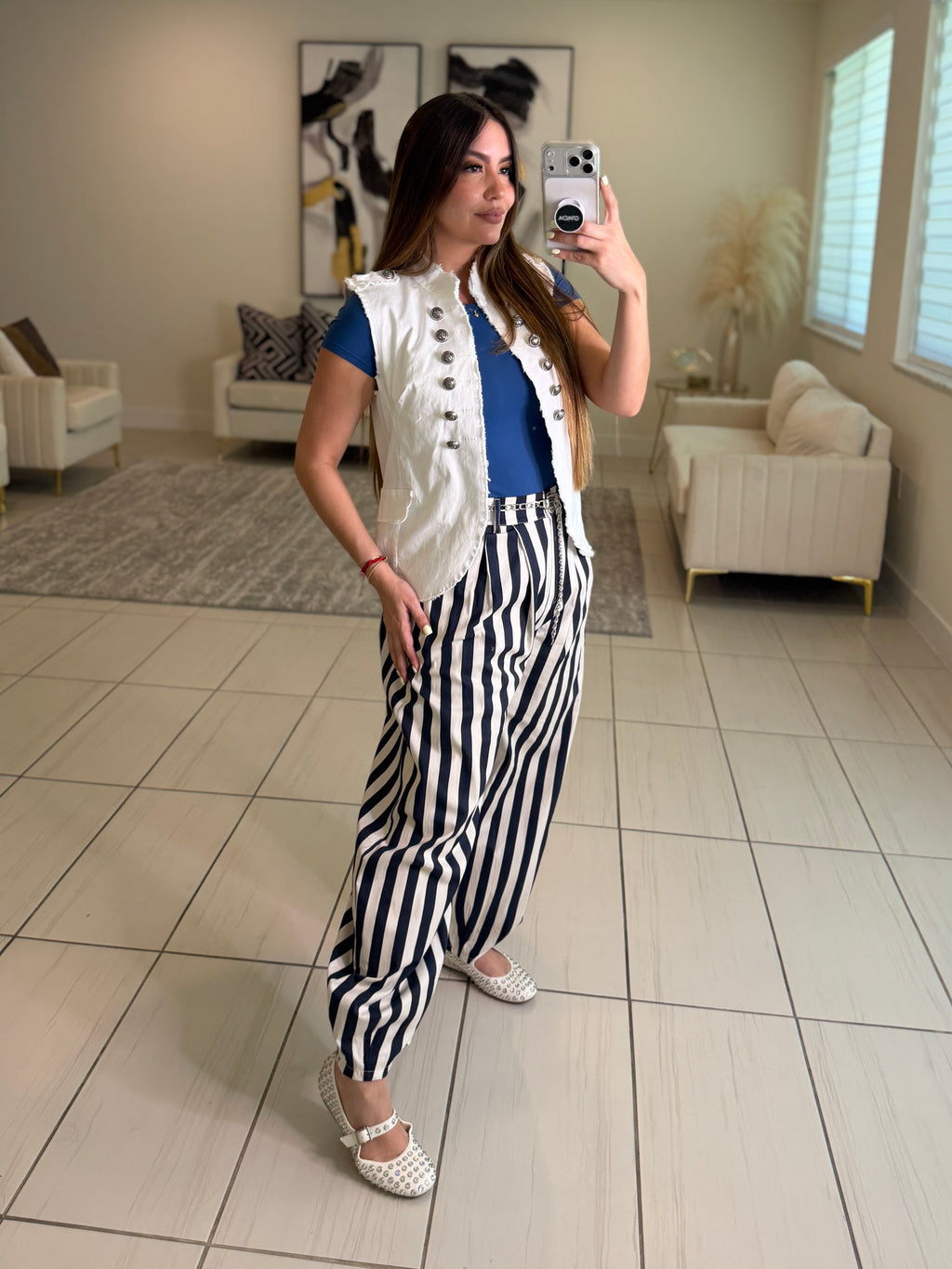 Napoleon White Vest Jacket