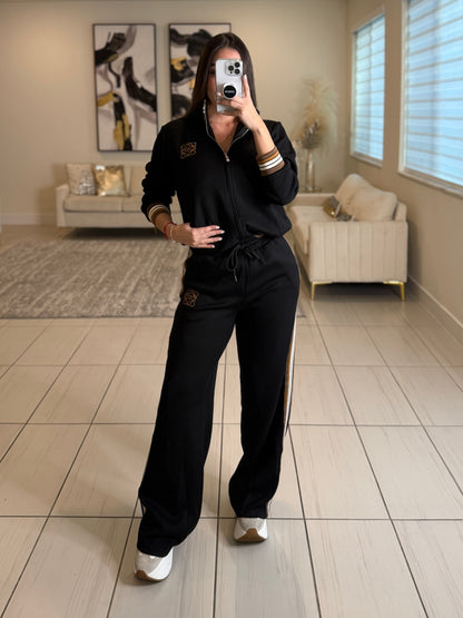 Iconic Muse Black Pant Set