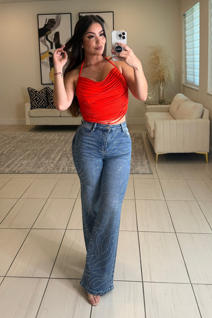 Fringe Muse Red Top