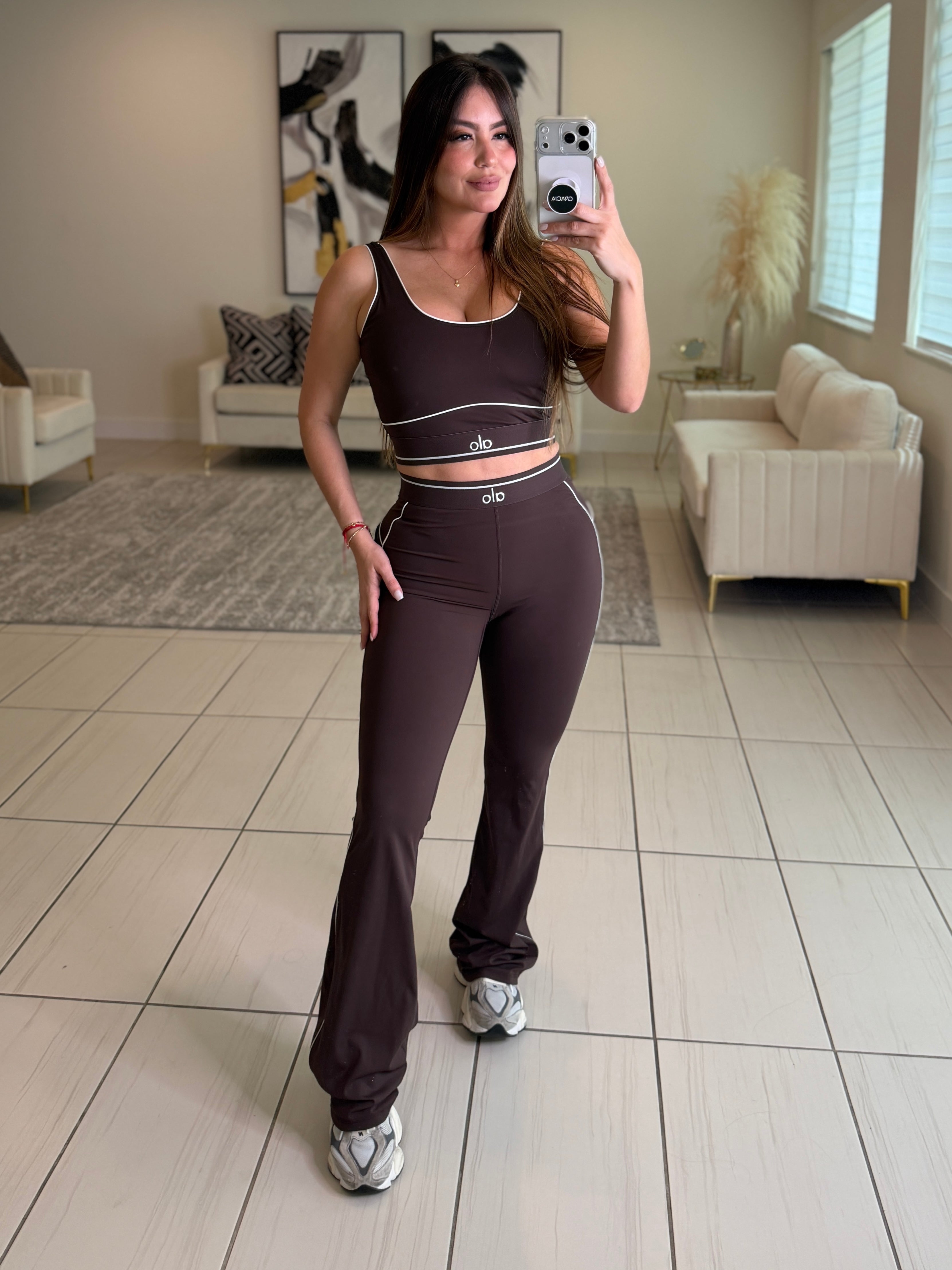 Airbrush Halo Brown Pants Set